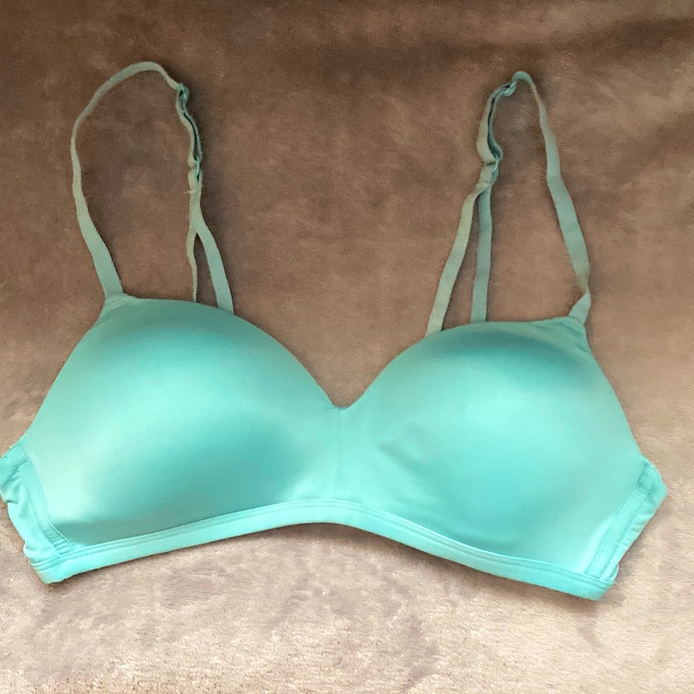 Kindly” Blue Wireless  Bra. 36B